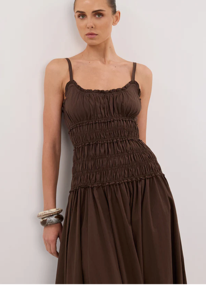 Ruched Midi Dress